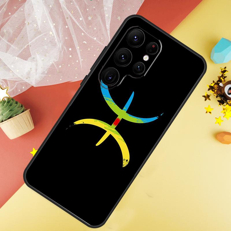 Amazigh Berber Flag Phone Case For Samsung Galaxy S26 S25 S24 S21 S20 S22 S23 Ultra S10 Plus S25 FE Cover Coque