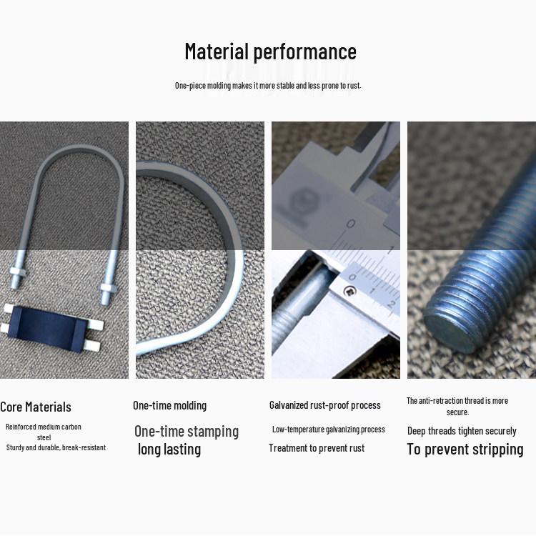 U-Bolt Lifting Cylinder Support Clamp for Heli Forklift Mast Limit Block