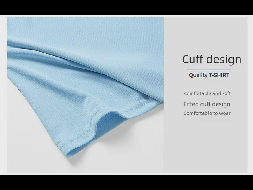 Men's Gradient Quick-Dry Ice Silk Mesh T-Shirt, Short-Sleeved, Breathable Summer 2023 Trend.