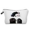 Damen Kosmetiktasche mit Hundeaufdruck Toilettenartikel Organizer Reiseaufbewahrungskoffer 6675