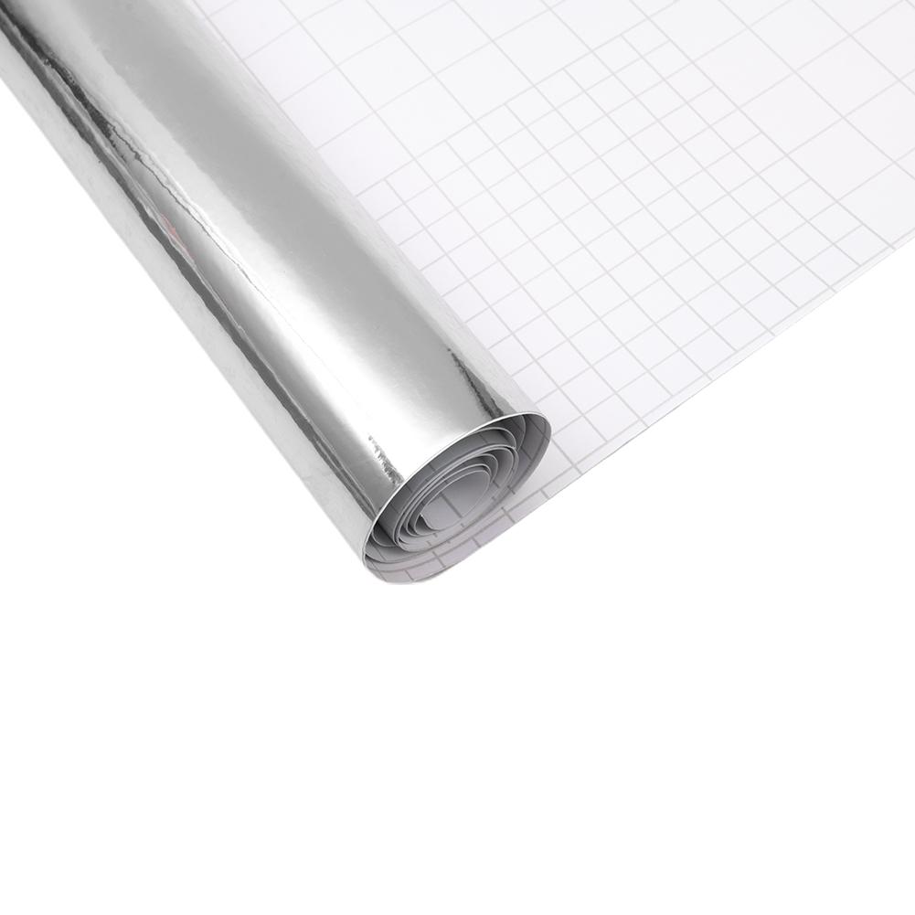 Vinyl Bildekal Wrap Dekal Rulle 8x60 tum Ersättning Auto PVC Silver