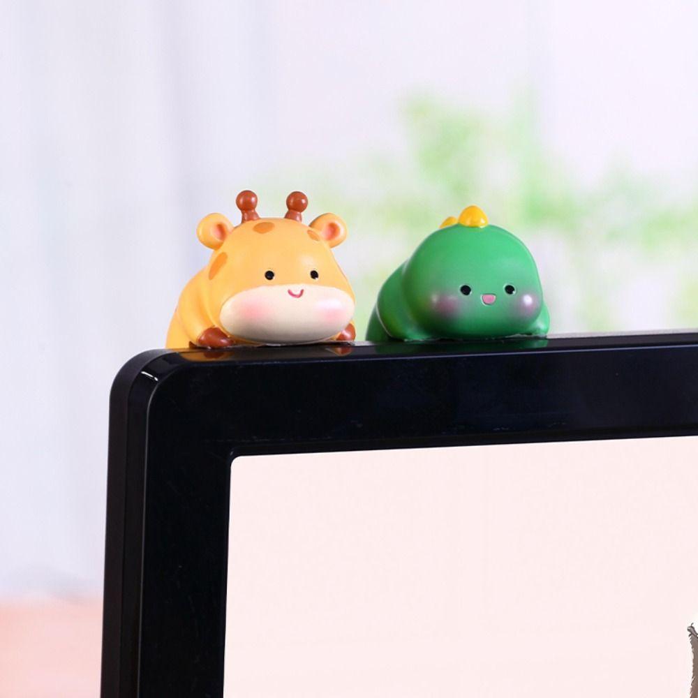 Table Edge Computer Monitor Decoration TV Screens Center Console Figurines Office Desktop