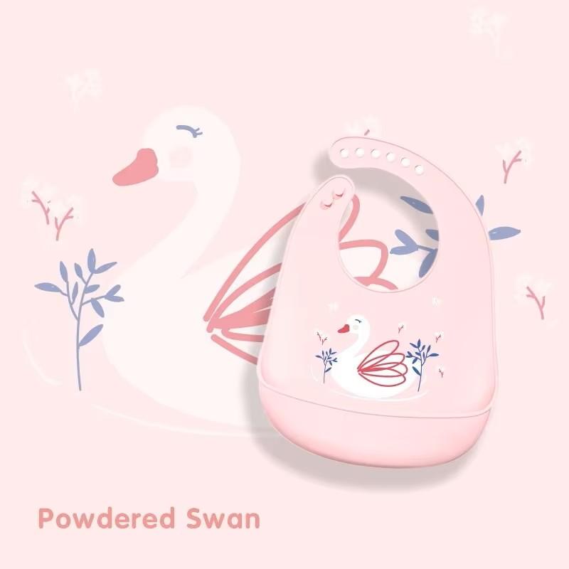 Silicone Bib Baby Feeding Stuff Waterproof Baby Bibs Baby Stuff Cute Solid Printed Kids Bib Girl Boy Adjustable Soft