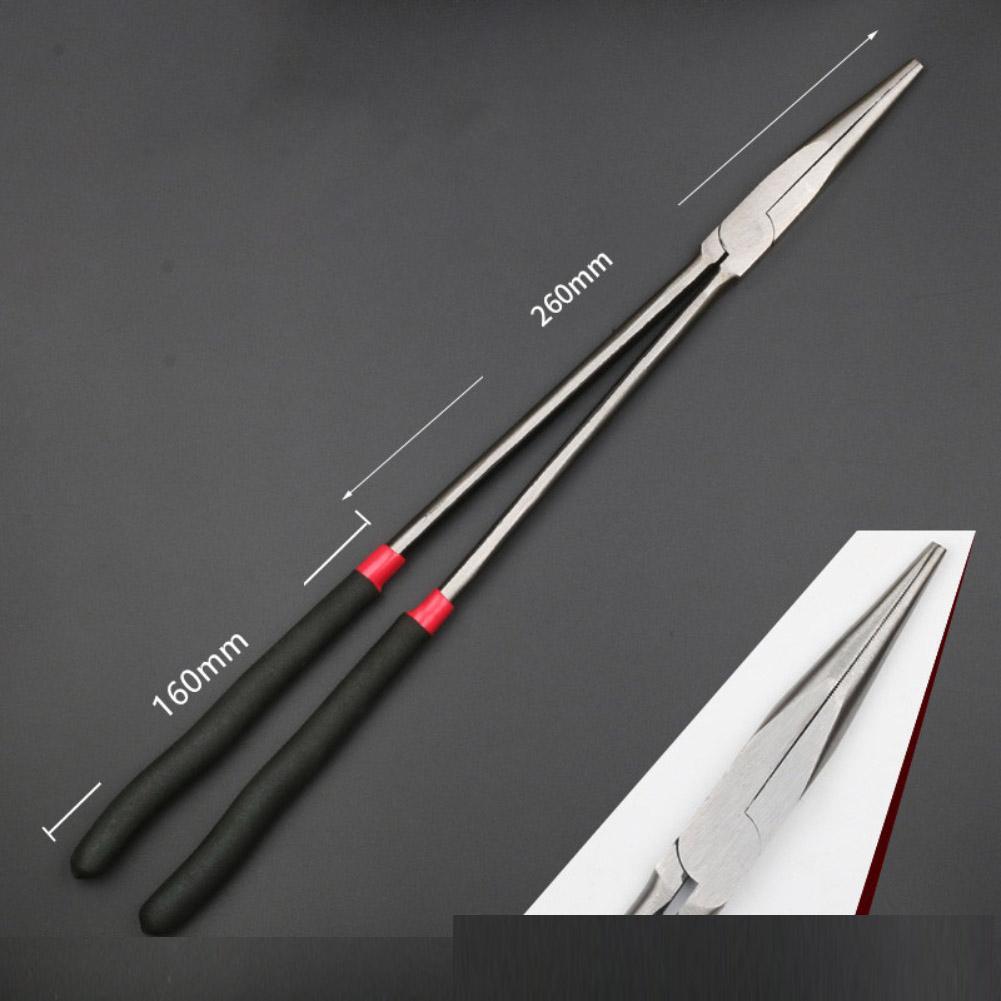 Extra Long Needle Nose Plier 16  Straight Head Plier 90/45 Degree Tip Plier Craft Repairing Tool Multifunctional Nose Pliers