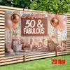 2D Milestone Birthday Banner, Rose Gold Party & Live Background