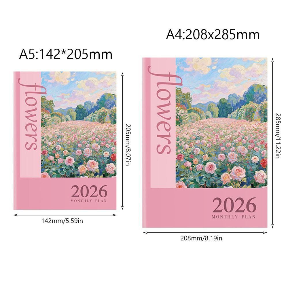 A4 A5 Planner Notebook 24 Sheets Agenda Planner Portable 2026 Schedules Notebook  Students