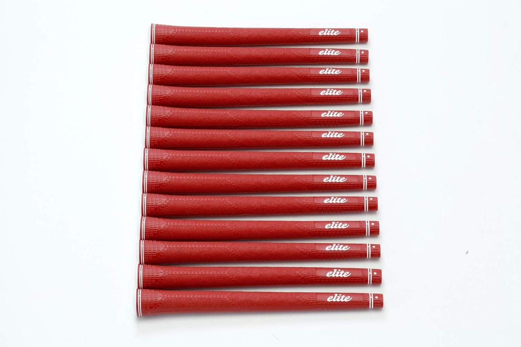 elitegrips Golf Grips MX55 set Classic Red with back line 13-piece