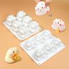 6Cavity Little Hamster Silicone Molds Mousse Cake Molds Home Bakings DIY Supplies