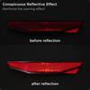 evermotor 2 Pack Mini Reflector for Motorcycles - E4 Certified Aluminum Plate Easy Install Red Reflector for Scooter Bike ATV