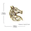 Dainty Hollowed Horse Brooch Pin Alloy Chest Jewelry Lightweight Corsage Pin for Women Men Color Selection