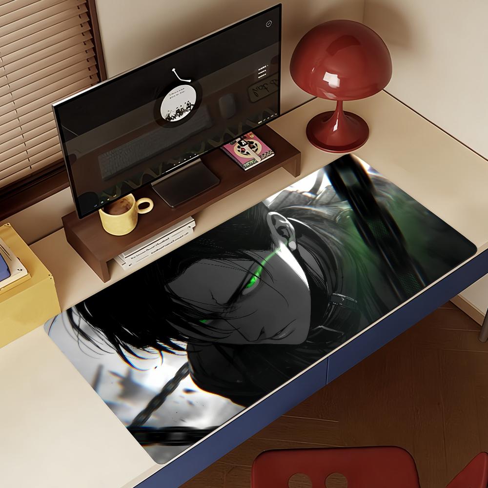 Anime A-Attack On Titan Levi Mouse Pad Non-slip Rubber Gamer Balance Computer Mat Decoracion Deskmat Laptop Office Large