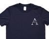 Alphabet Shirt, Letter A Shirt, Botanical Flowers Tee - 4488