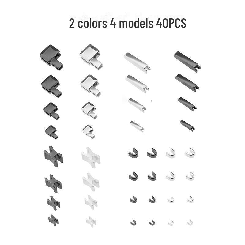 Metal Zipper Repair Kit with Dual-Opening Plug Accessories
