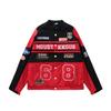 American Fashion Detachable Motorcycle Jacket Women's Clothing Retro Hip-hop Loose Couple Baseball Outfit Pink Casual Coat