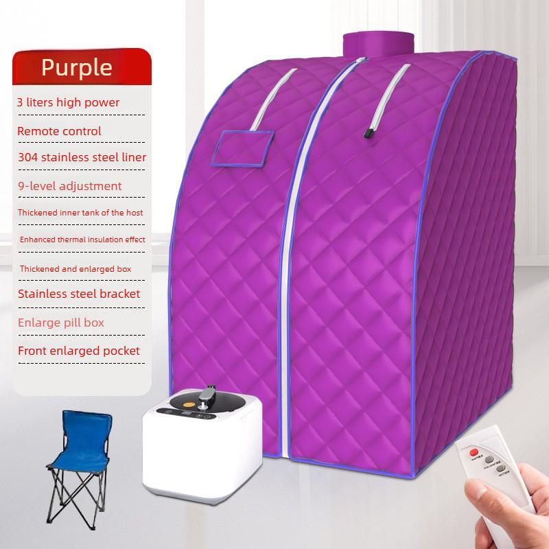 Household Portable Steam Sauna Kit Portable Folding Sweat Steamer Whole Body Steam Cycle Sauna Bath Box