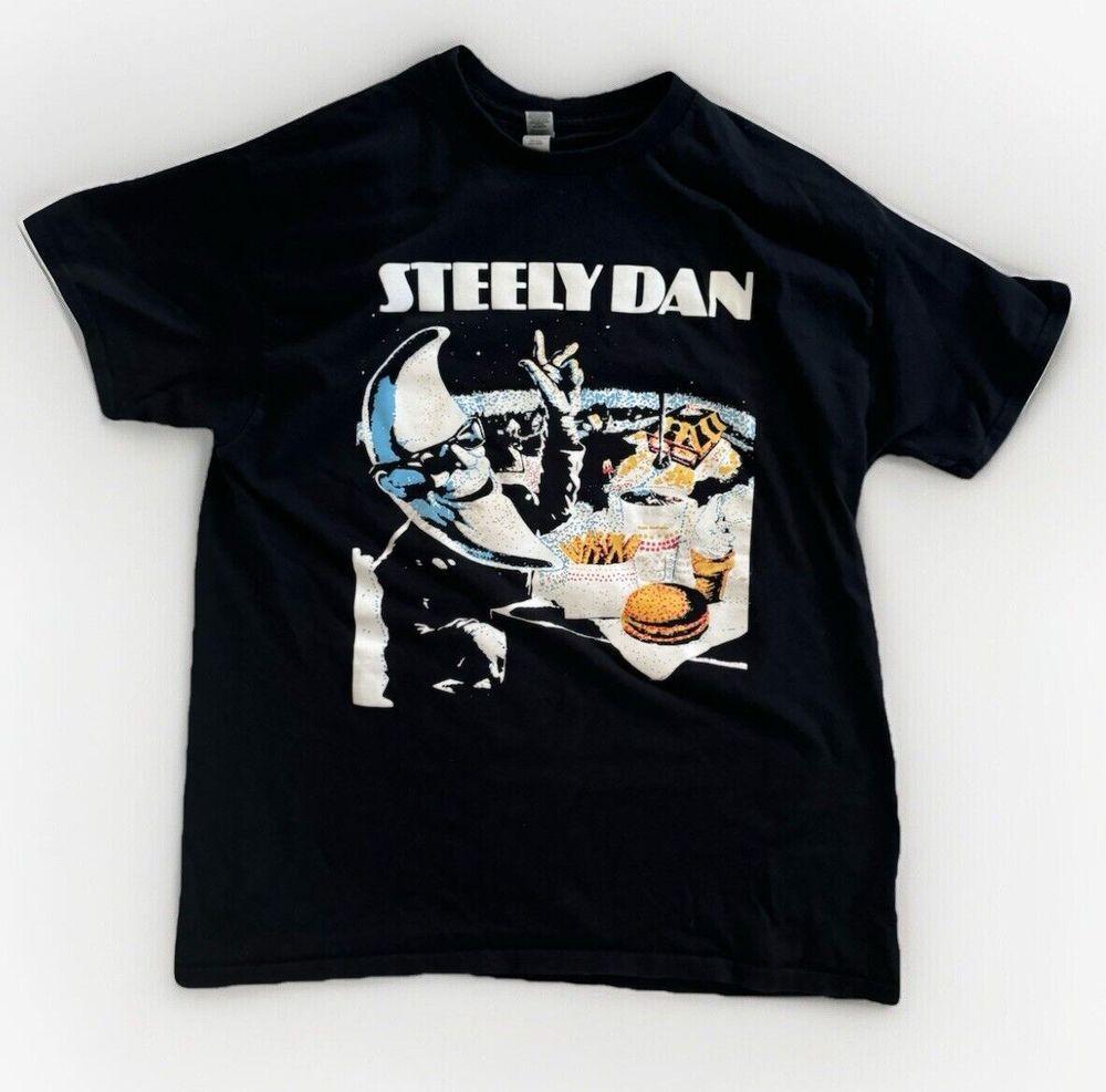 Steely Dan McDonald’s Mac Tonight RARE Black T Shirt QT4280 Unisex T-Shirt XXL