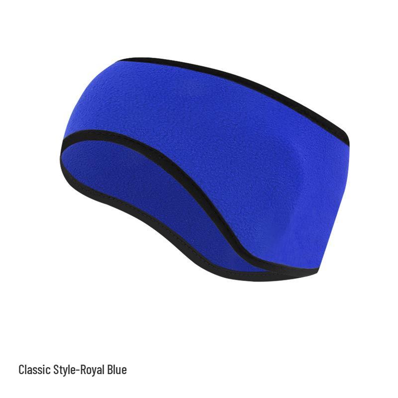 Fleece Warmes Ohrband: Dickes breites Stirnband für Herbst- und Winterradfahren - Winddichte und kältefeste Ohrenschützer.