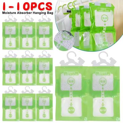 1/3/5/10 Pezzi Sacchetti Assorbi Umidità Appesi Deumidificatore Antimuschio per Armadio Sacchetto Asciugante Anti-umidità per Armadio Deumidificante da Interno