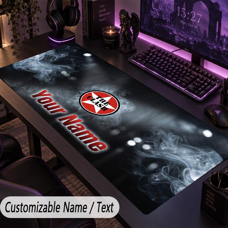Large Mouse PadThe Cure Custom Name Text Personalized Desk Mat Non Slip Gaming Pad