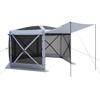 Pop-up Pavillon Insektenschutz Zelt, 3,6 x 3,6 m Großes 6-seitiges Camping Überzelt mit Abnehmbarem Dach & Tragetasche, Schnell aufzubauen & Bissfest, Insektenschutz Haus Sonne
