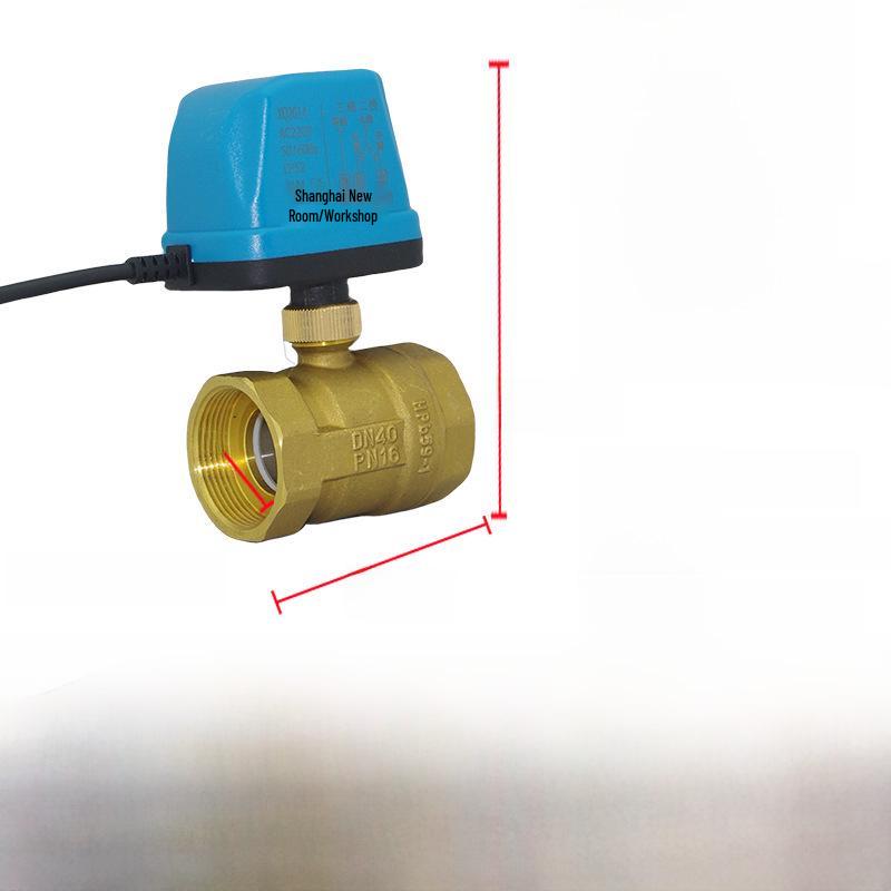 AMECO Miniatur Elektrisches Zweiwege-Kugelventil für Klimaanlagen - Erhältlich in 4 und 6 Punkten, DN15 DN20