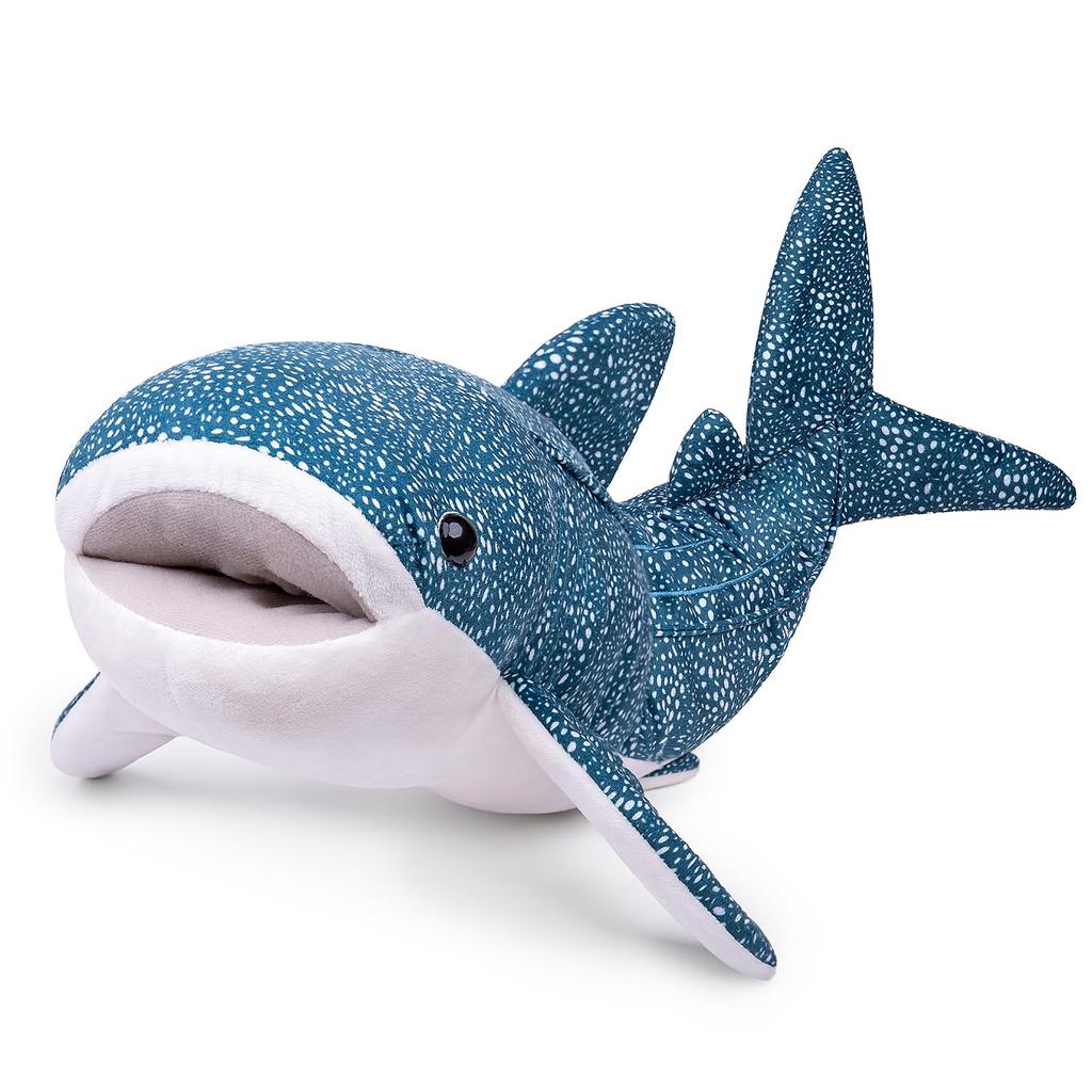 ZHONGXIN MADE Simulation Large Whale Shark Plush 52cm Realistic Blue Textured Whale Shark Plush Super Marine Life Shark Plush Kids Gift Series Toy,