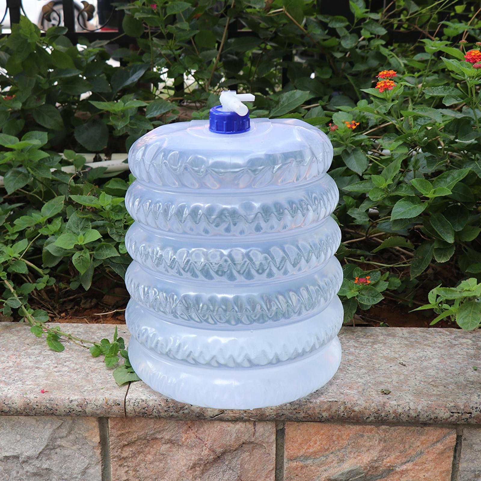 Collapsible Water Container Bag, Storage Carrier, Portable Camping Drinking Jug, 30.5x27.5cm