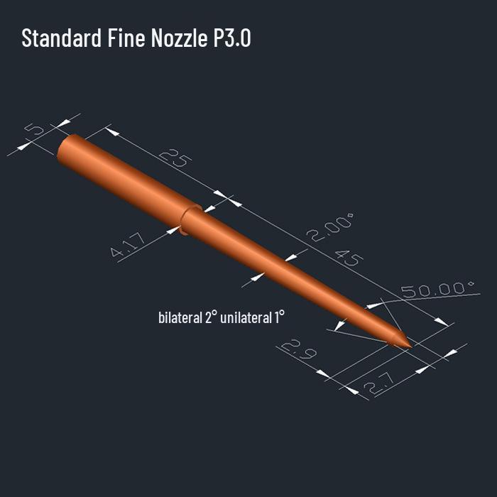 Extra Long EDM Electrode Rod for Submarine Gate Injection - Purple and Tungsten Copper