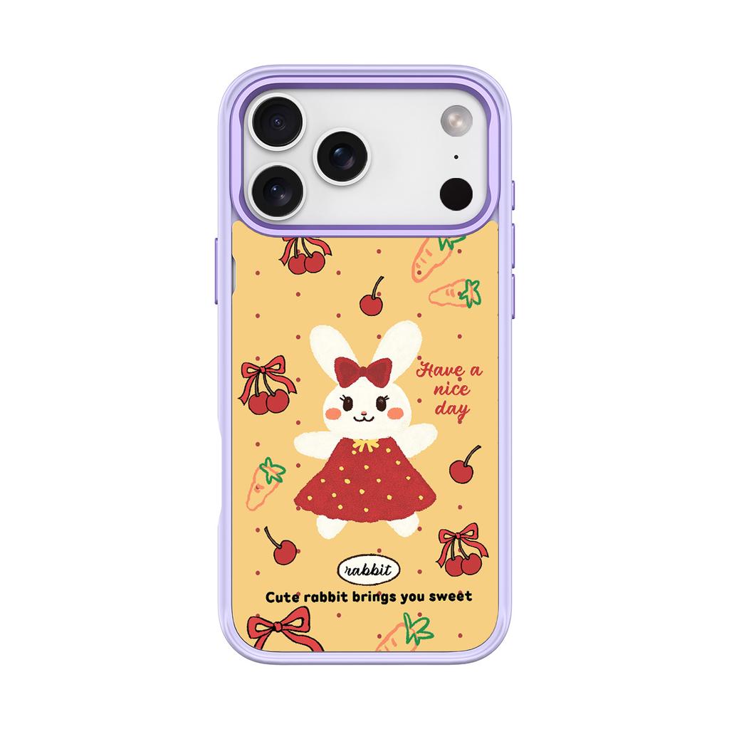 Applicable to Apple 17Pro mobile phone case, advanced sense 16 replaceable back plate 15promax magnetic mobile phone case, Mengmeng Rabbit