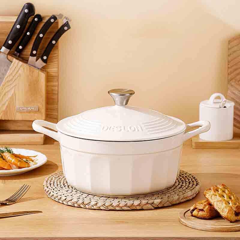 Deselon Hemei 24cm Enamel Multi-function Stew Pot