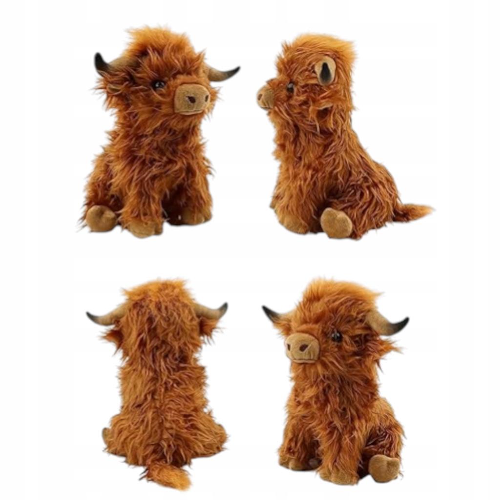 Maskotka pluszowa dla dzieci krowa szkocka pluszak higland cattles 25cm