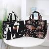 Large Capacity Thickened Cloth Art Handbag Minimalist Work Lunch Box Storage Bag Suitable for Shopping Miscellaneous Uses