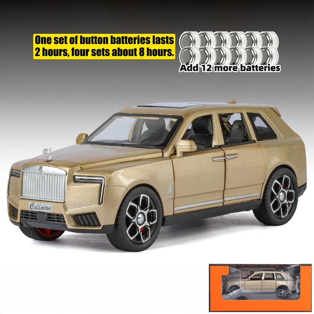 1:32 Rolls Royce Cullinan Luxury SUV Alloy High Simulation Car Model Diecast Display Present Sound And Light Pull Back Birthday