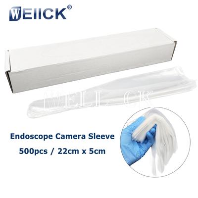Unids/caja desechable para cámara intraoral Dental, funda/funda/cubierta para endoscopio de laboratorio de dentista, funda con mango de película, 22x5cm, 500