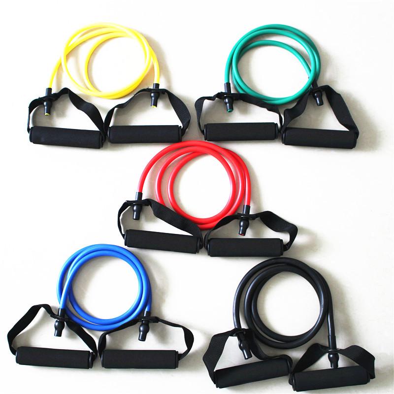 

Fitness Yoga I-Shaped Stretching & Resistance Band for Arm Strength & Weight Loss - 5 Colors Available Yellow 5-10 lbs