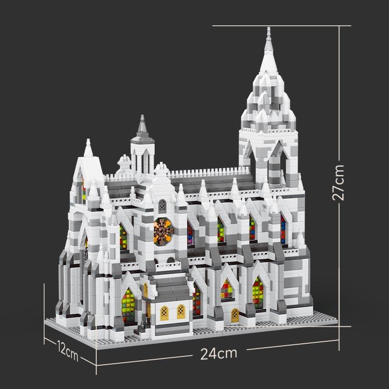 Notre-Dame De Paris Cologne Cathedral Building Blocks Set Architectural Model Kit 2908pcs Bricks Kids Adult Toys Enthusiast Gift