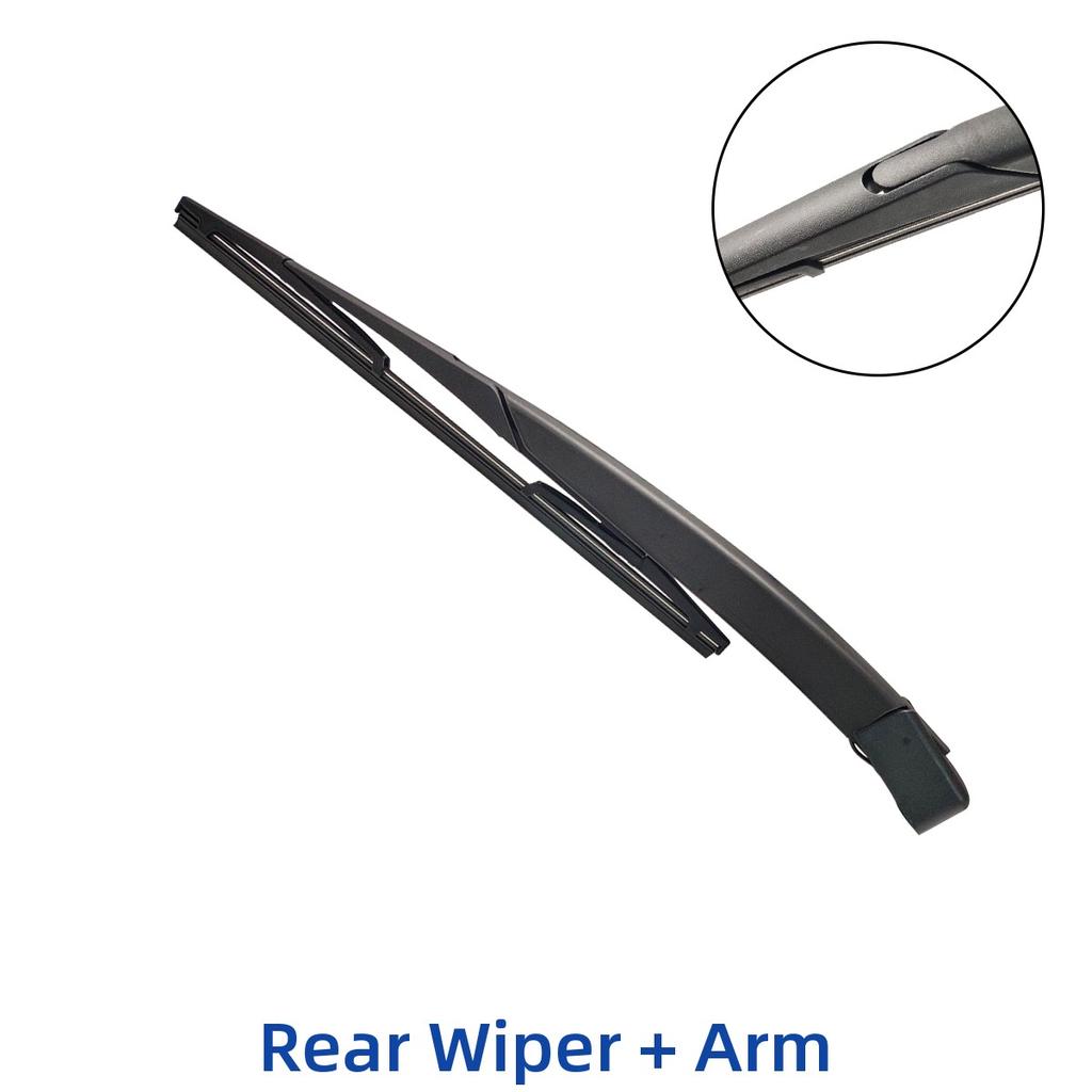 12" 300mm Rear Wiper Blade & Arm Set Kit For Nissan Kicks 2017-2022 Windshield Windscreen Tailgate Window Rain Brush