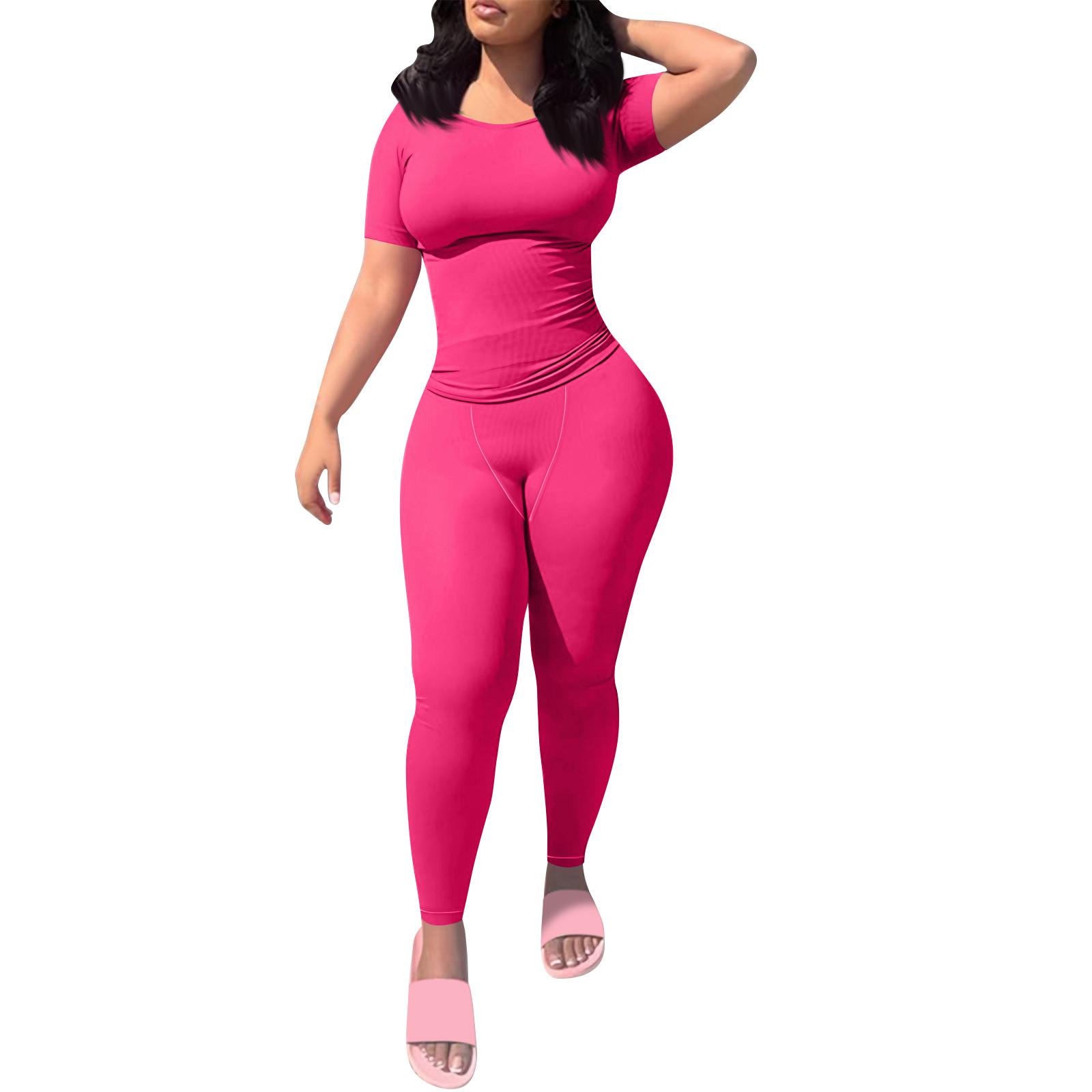 

Женские однотонные тонкие узкие брюки с короткими рукавами и высокой талией, повседневный костюм S