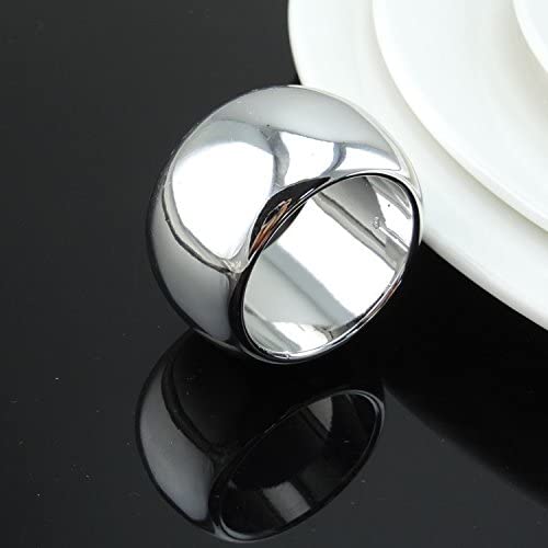 Silver Decorative Napkin Ring Holder for Weddings, Party Decoration, New, 12 Pcs per Lot