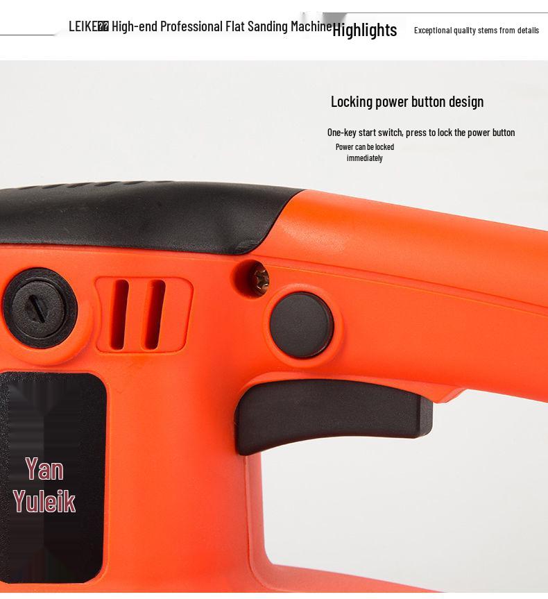 Electric Woodworking Flat Sander for Wall Putty, Rust Removal & Polishing