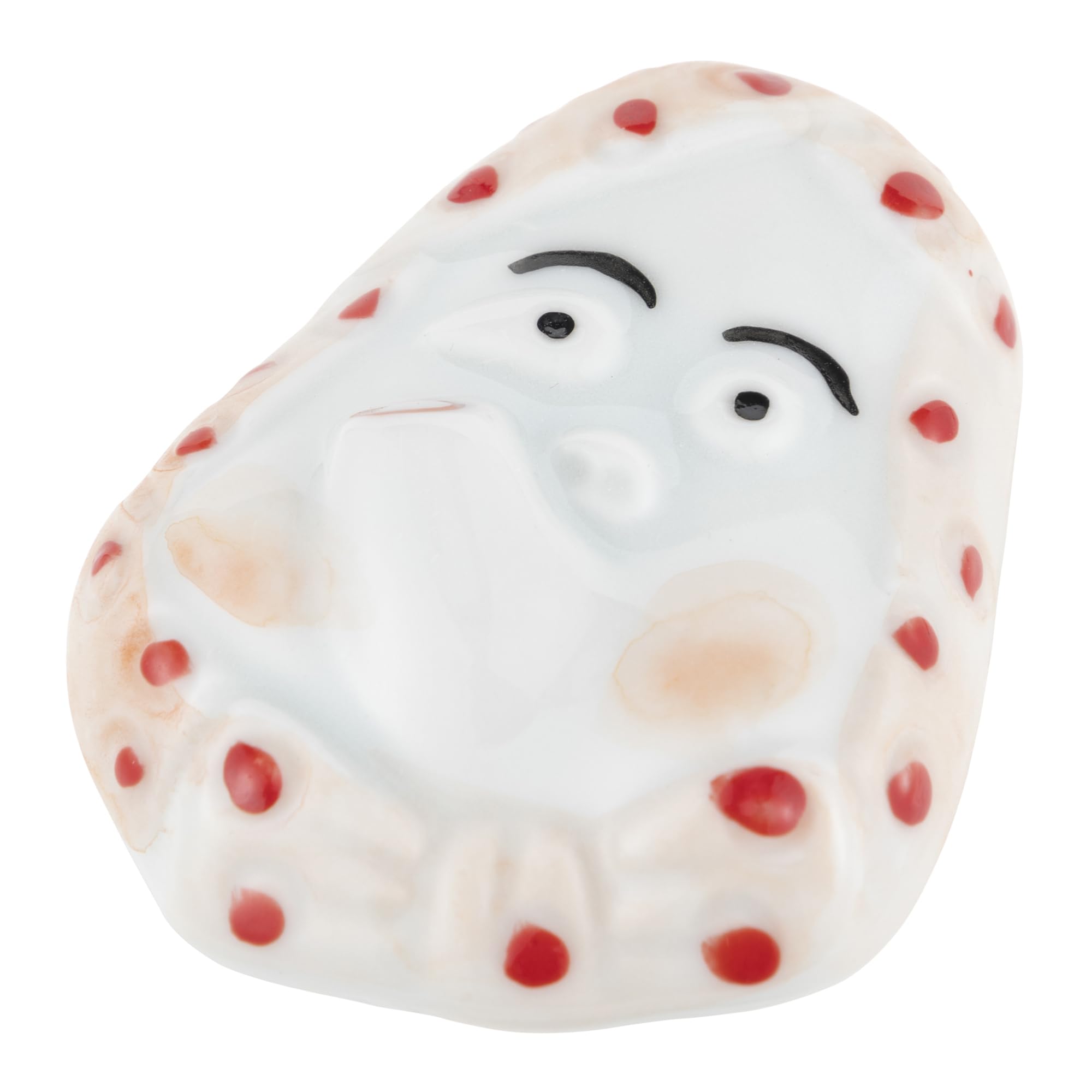 

Tatara Hyottoko Chopstick Red Made in 23601 Rest, Porcelain, Japan, красный