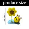 Artistic 3D Hand Crochet Baby Hair Accessory Soft Knitting Hairpin Lightweight Vibrant Color Headwear for Infants