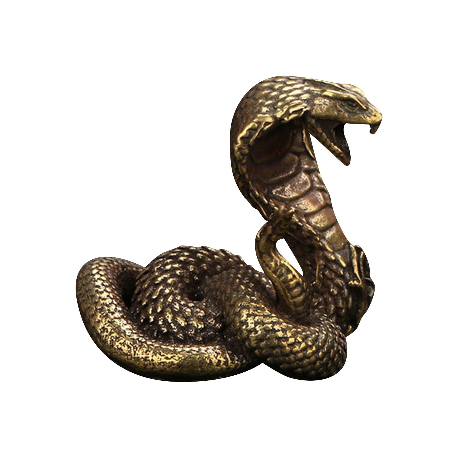 

Чайный столик в форме змеи из цельной меди, небольшой орнамент, имитация старины, небольшая медная деталь, медная ручка с резьбой, медный чайный питомец One Size золотой