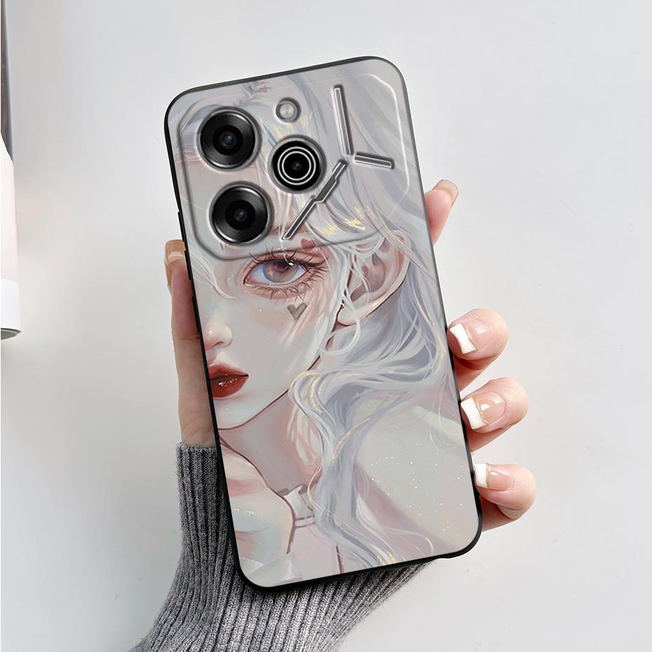 phone Case For Tecno Pova 6 Pro 5G Soft Silicone Back Cover For Tecno Pova 6 5G Case Cute Cartoon Protection Phone Cover Coque