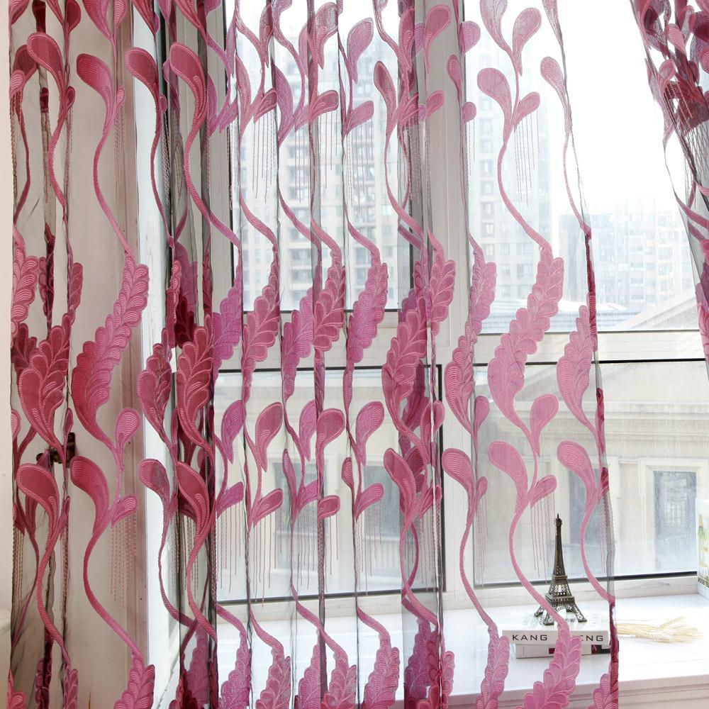 Sheer Curtain Tulle Window  Voile Drape  1 Panel Fabric