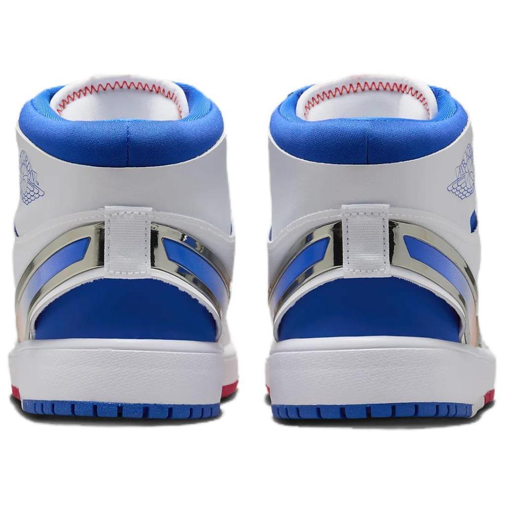 New Air Jordan 1 Mid RM EasyOn 'White Racer Blue Red' GS FQ1281-100