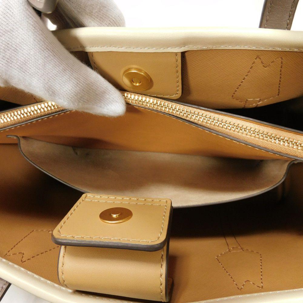 Used 10833 Perry Small Tote 161436 7924 Current Camel 2-Way Shoulder Bag Logo Ginger Shortbread Multi Women's from