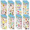 6/12/24pcs 3D Bubble Stickers Cartoon Animal Style Children Sticker Toys Reusable for Kids Birthday Christmas New Year Gift TMZ