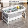 Foldable Large Children's Soaking Tub: Portable Baby Bath and Swimming Tub