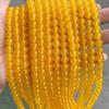 Natural Stone Sea Blue Chalcedony Beads Round Loose Spacer 6 8 10mm Pick Size For Jewelry Making Necklace Bracelet Accessory
